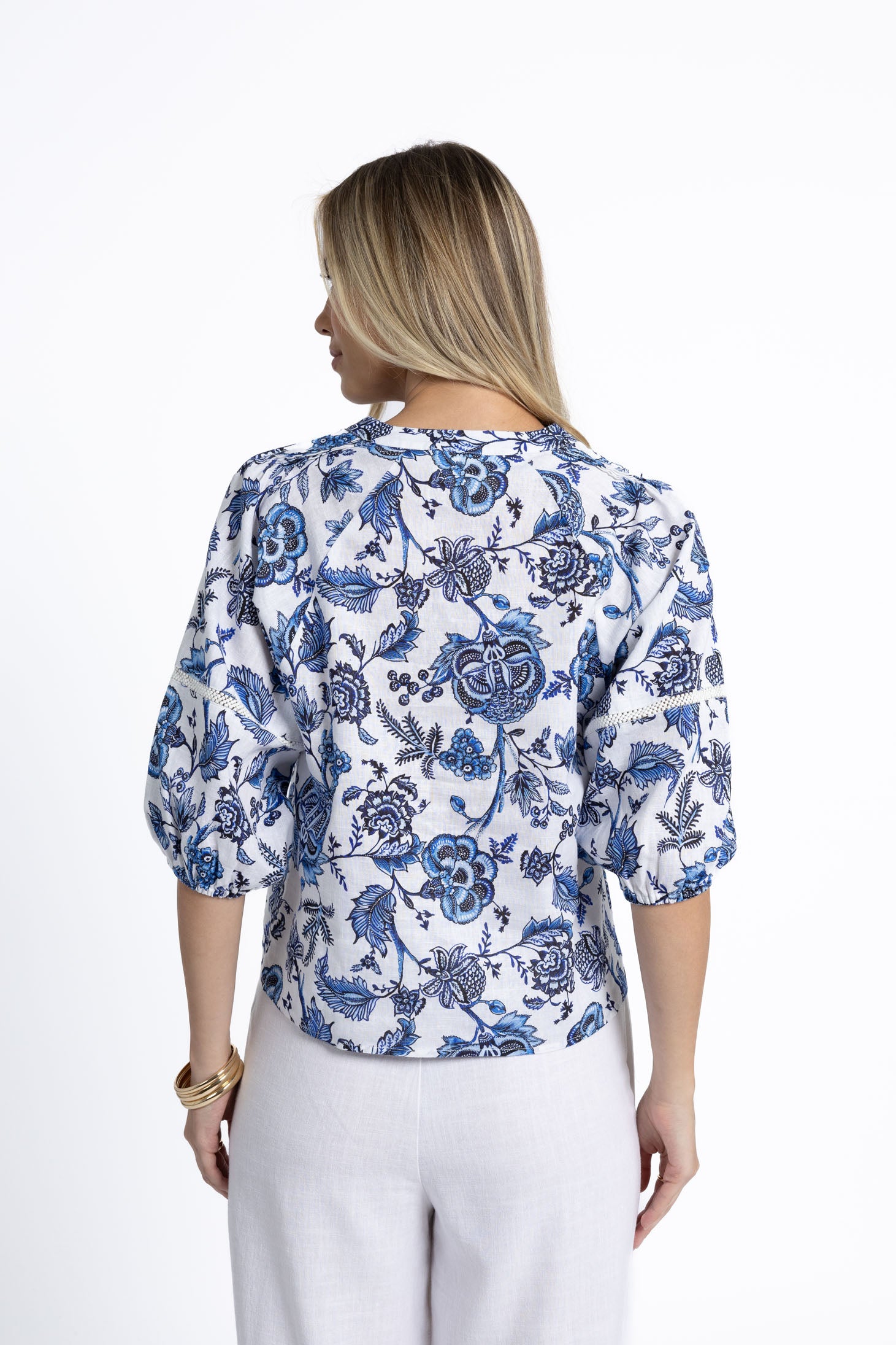 Rosa Blouse - Le Jardin Print