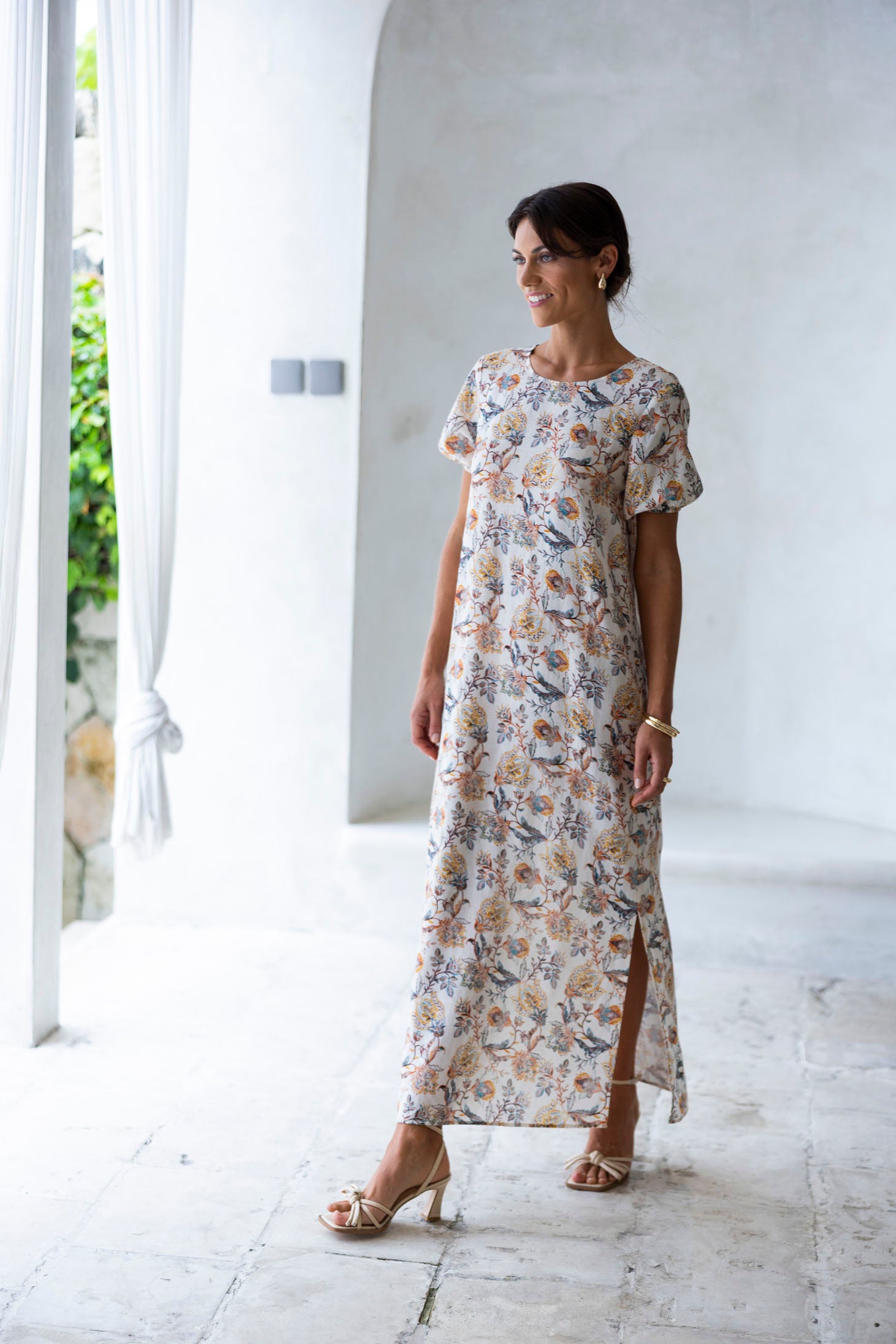 Lillian Dress - Kaffir Lilly Print