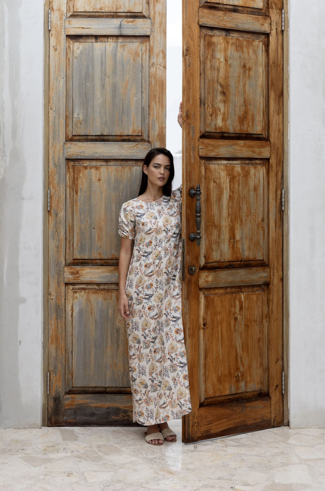 Lillian Dress - Kaffir Lilly Print