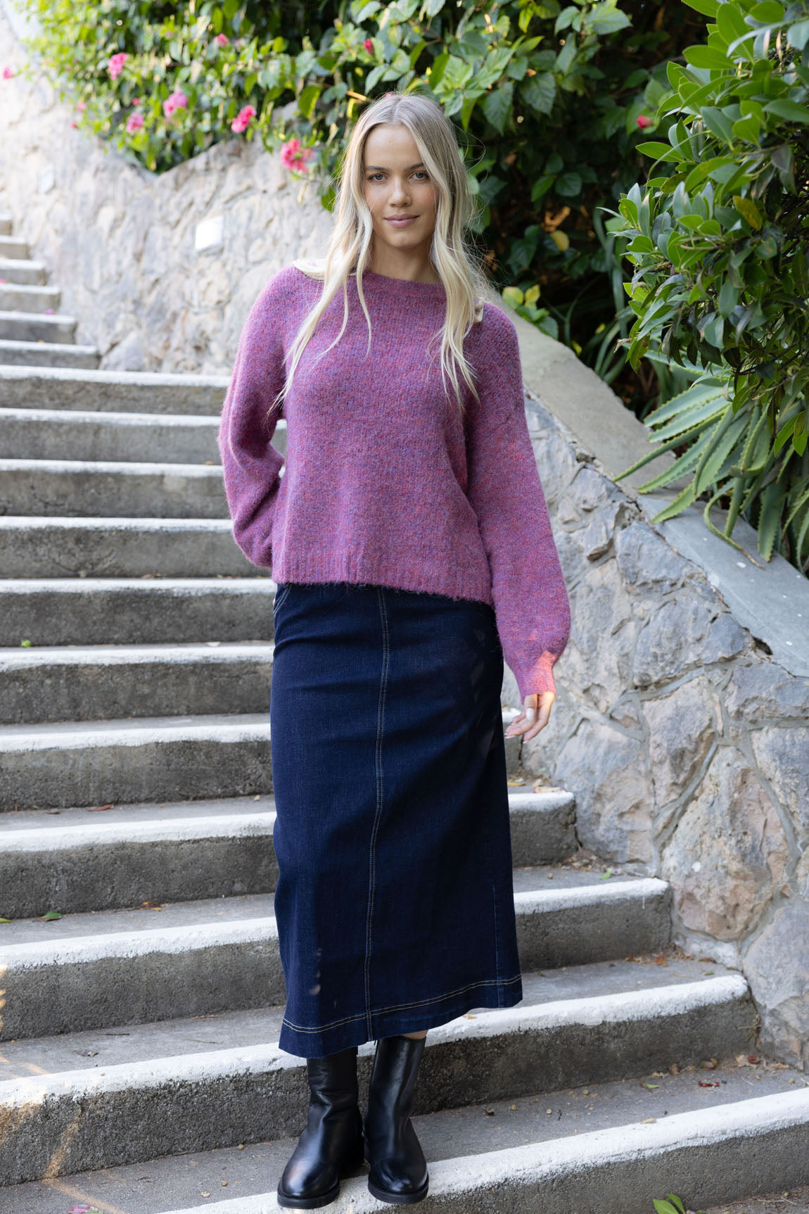 Neve Jumper - Berry