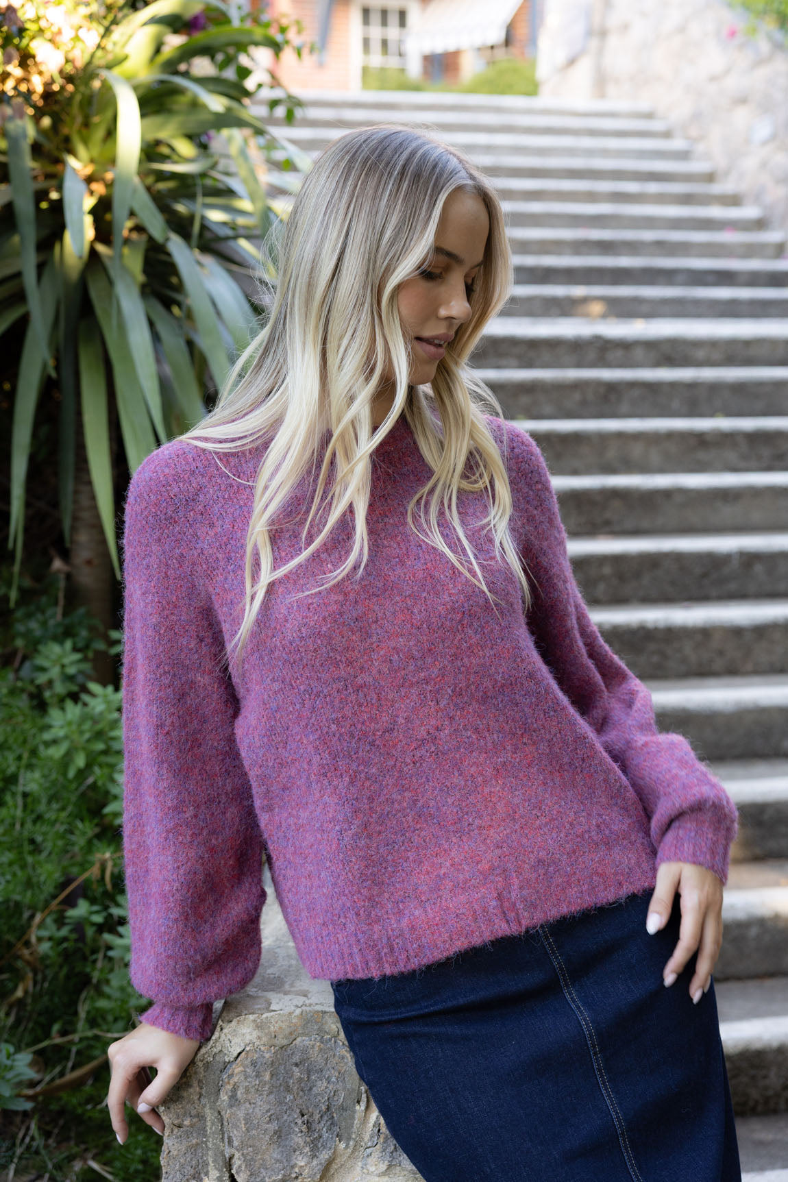 Neve Jumper - Berry