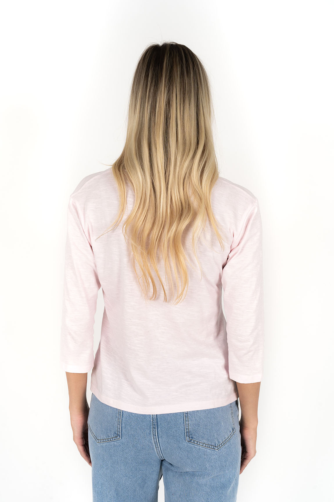 Stella V-Neck - Soft Pink