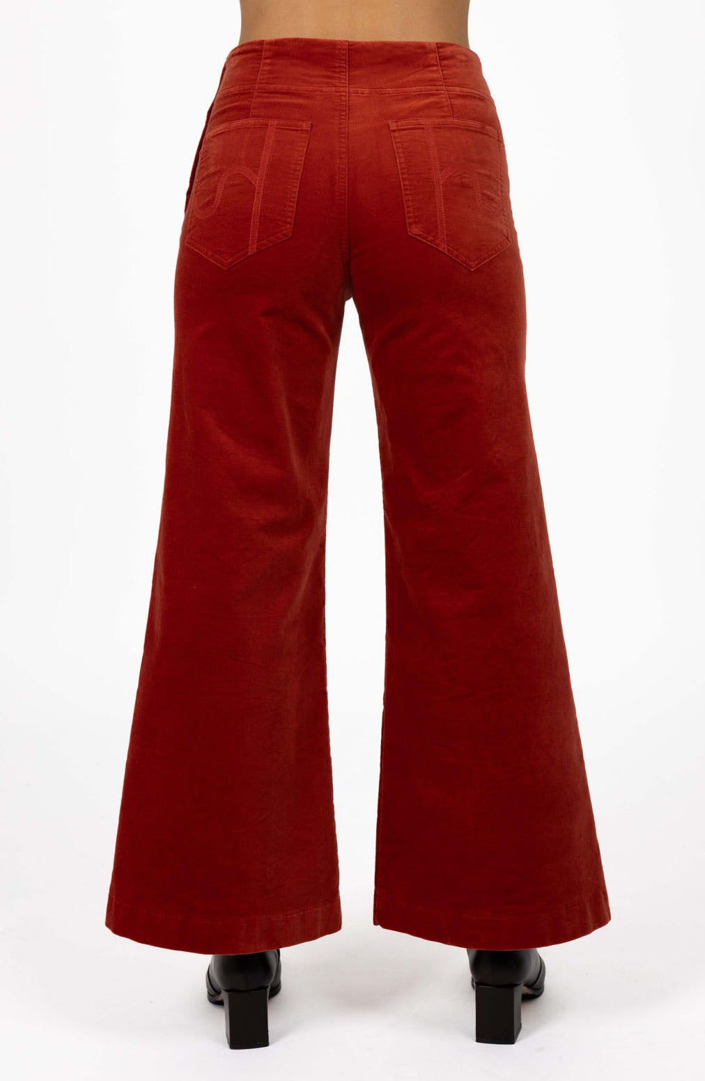 Stitched Luxe Pant - Rust