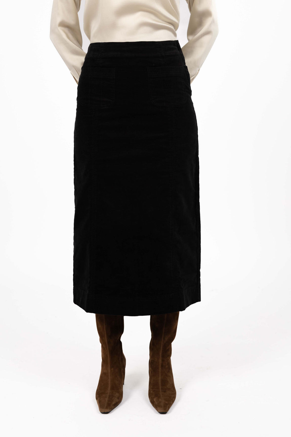 Va Va Velour Skirt - Black