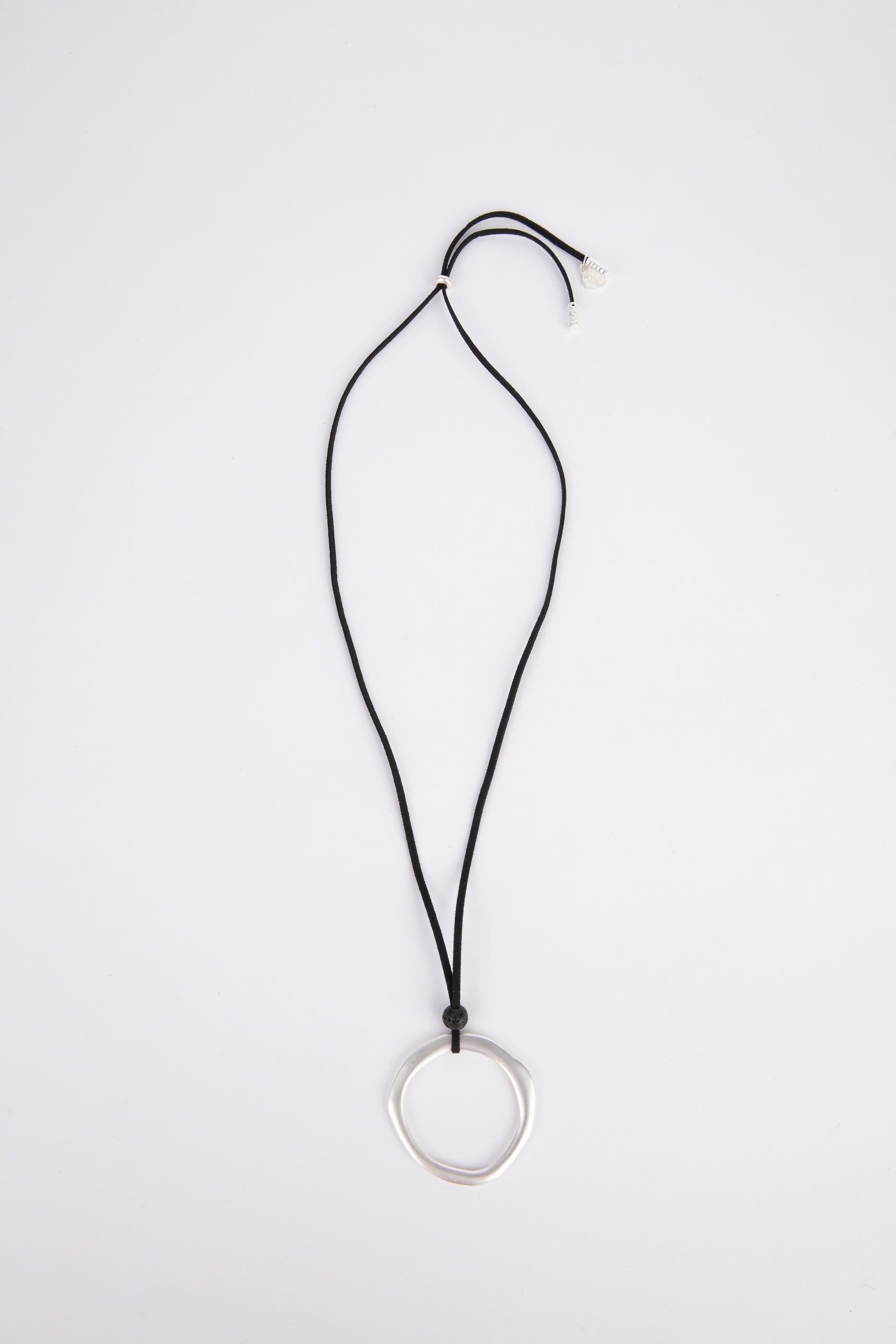 Andros Necklace - Silver + Black