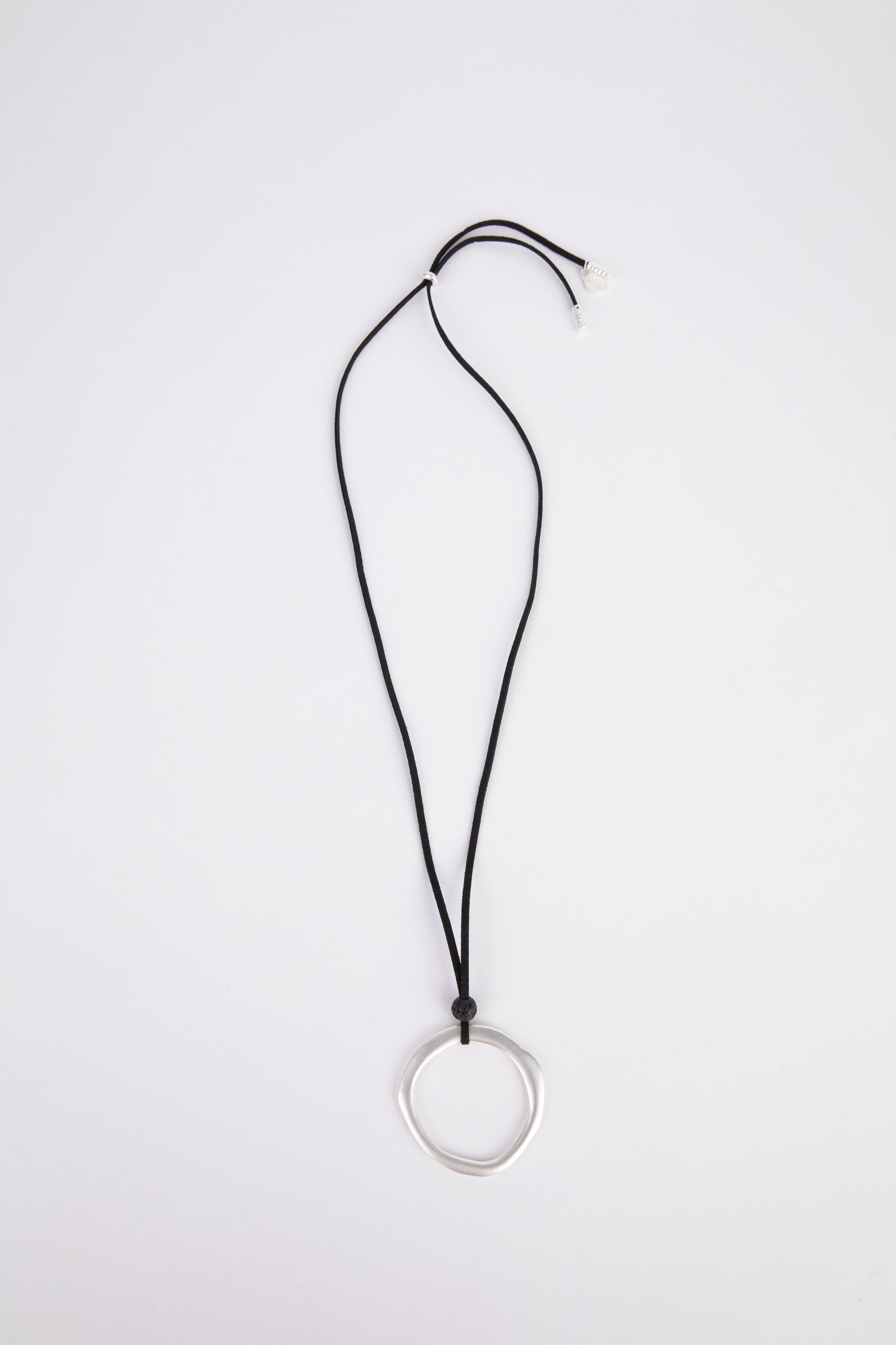 Andros Necklace - Silver + Black