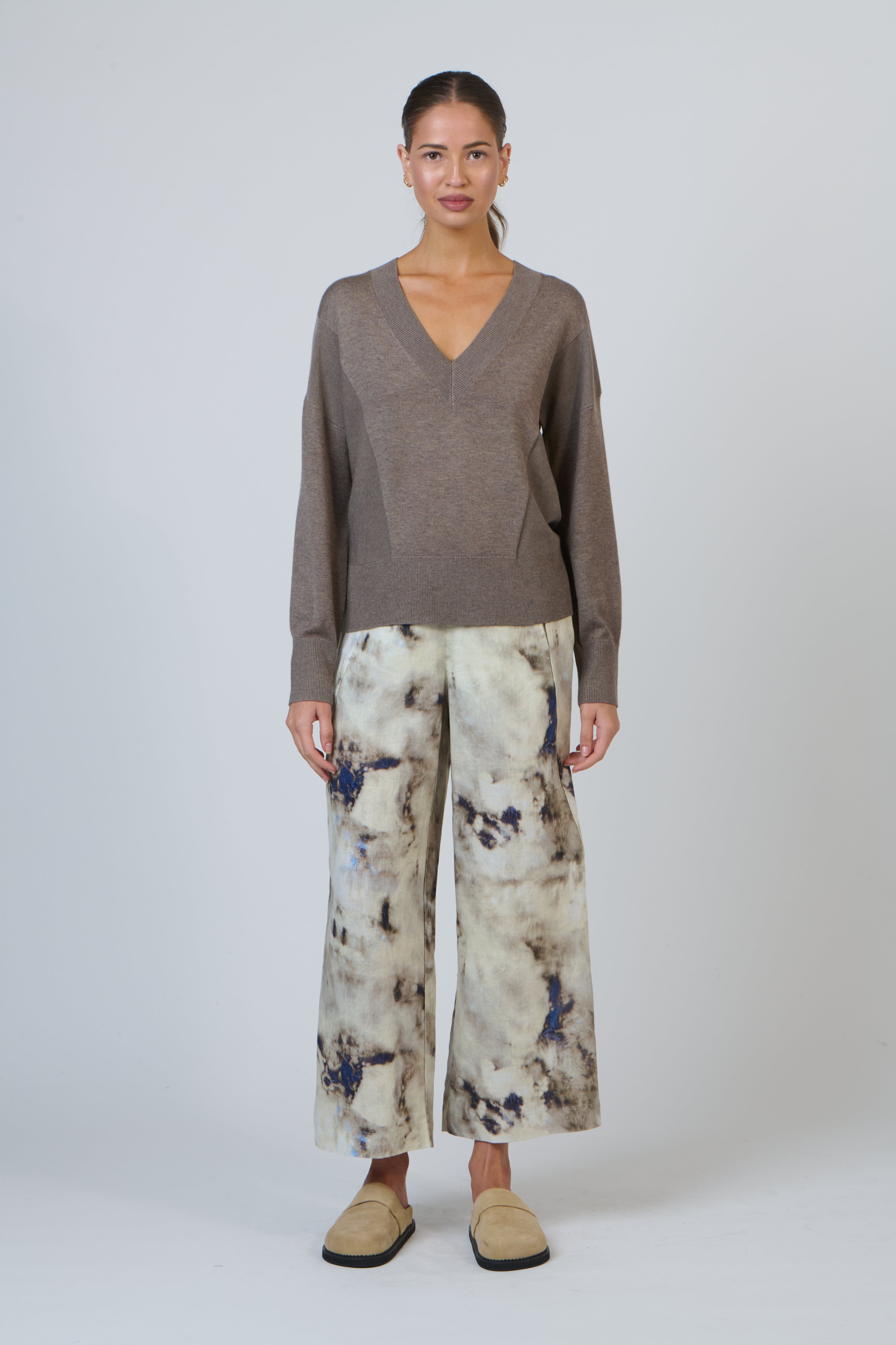 Linen Pants - Emperador