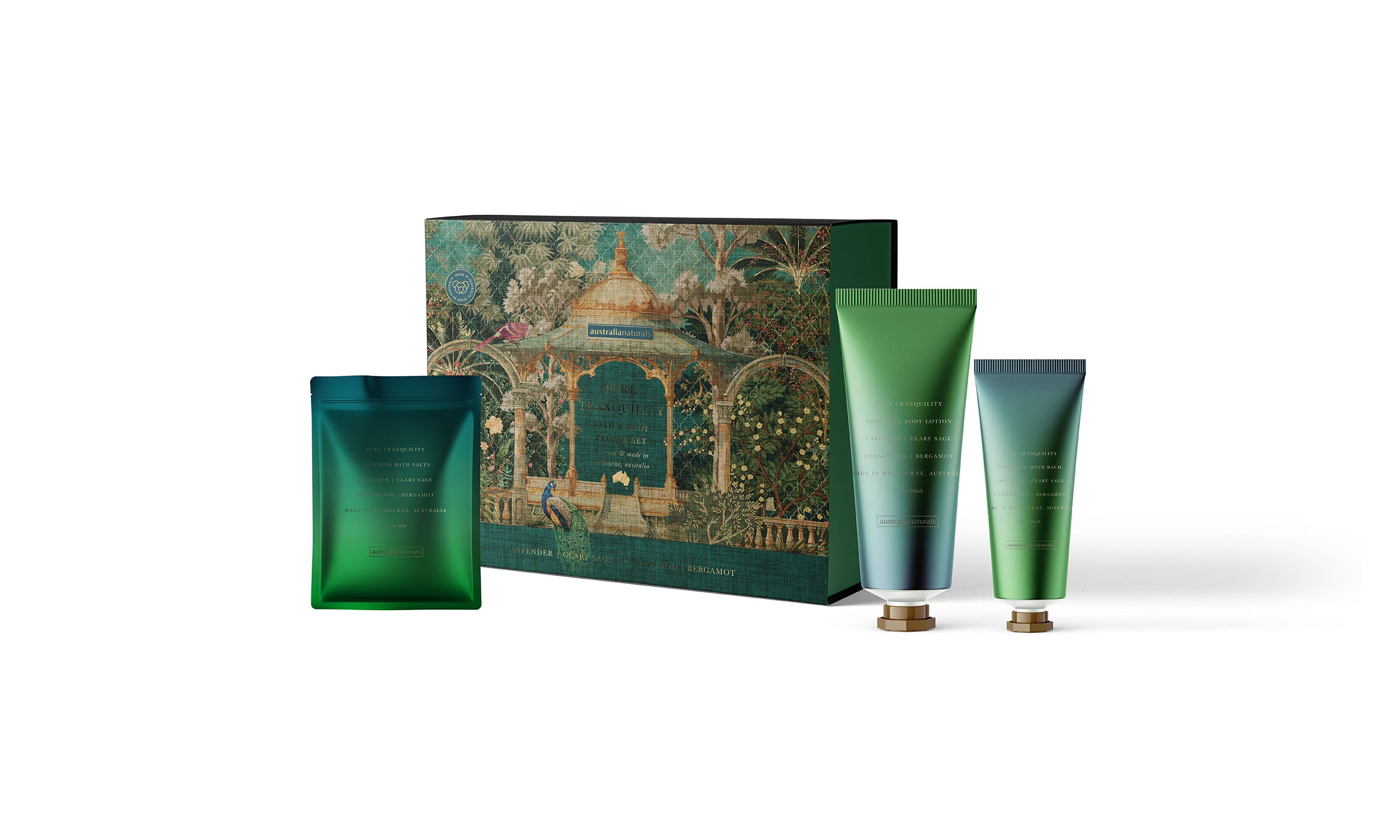 Australian Naturals Pure Tranquillity Pamper Set - Lavender, Clary Sage, Cedarwood & Bergamot