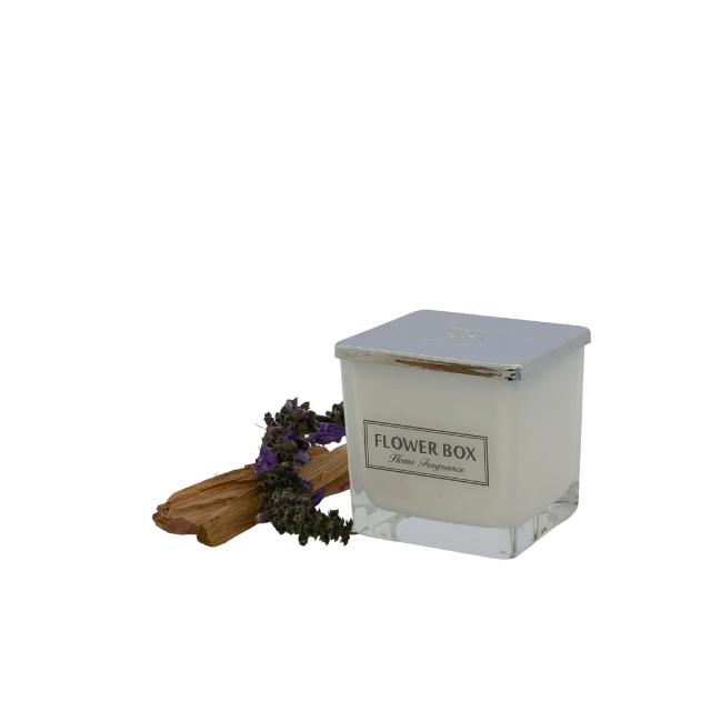 Standard Square Glass Candle 300g - Patchouli & Cedarwood