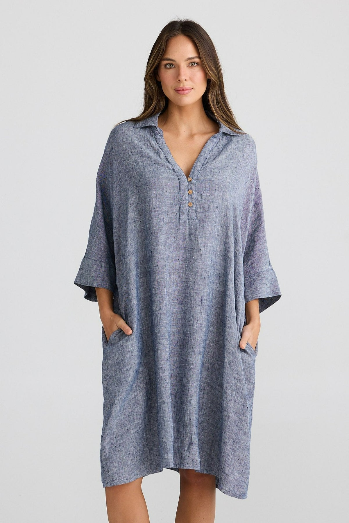 Casablanca Tunic Navy Fleck