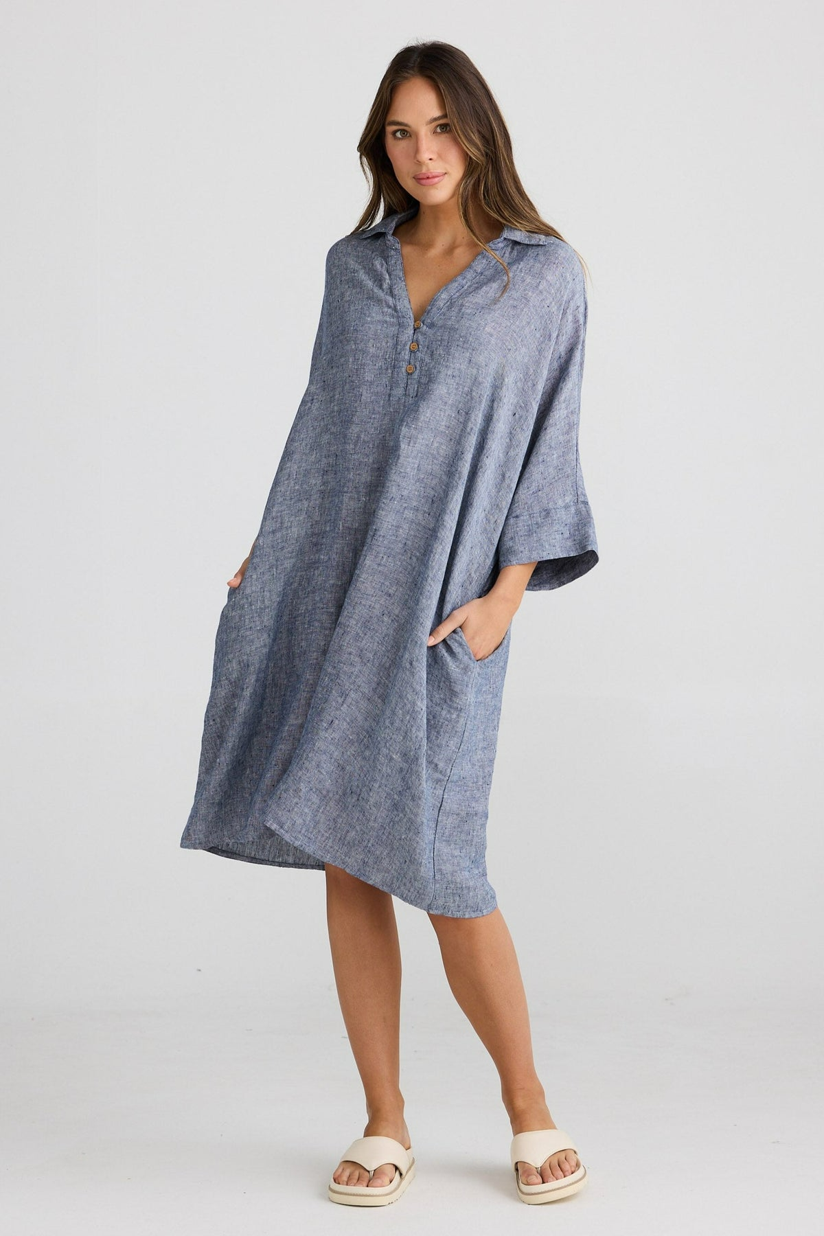 Casablanca Tunic Navy Fleck