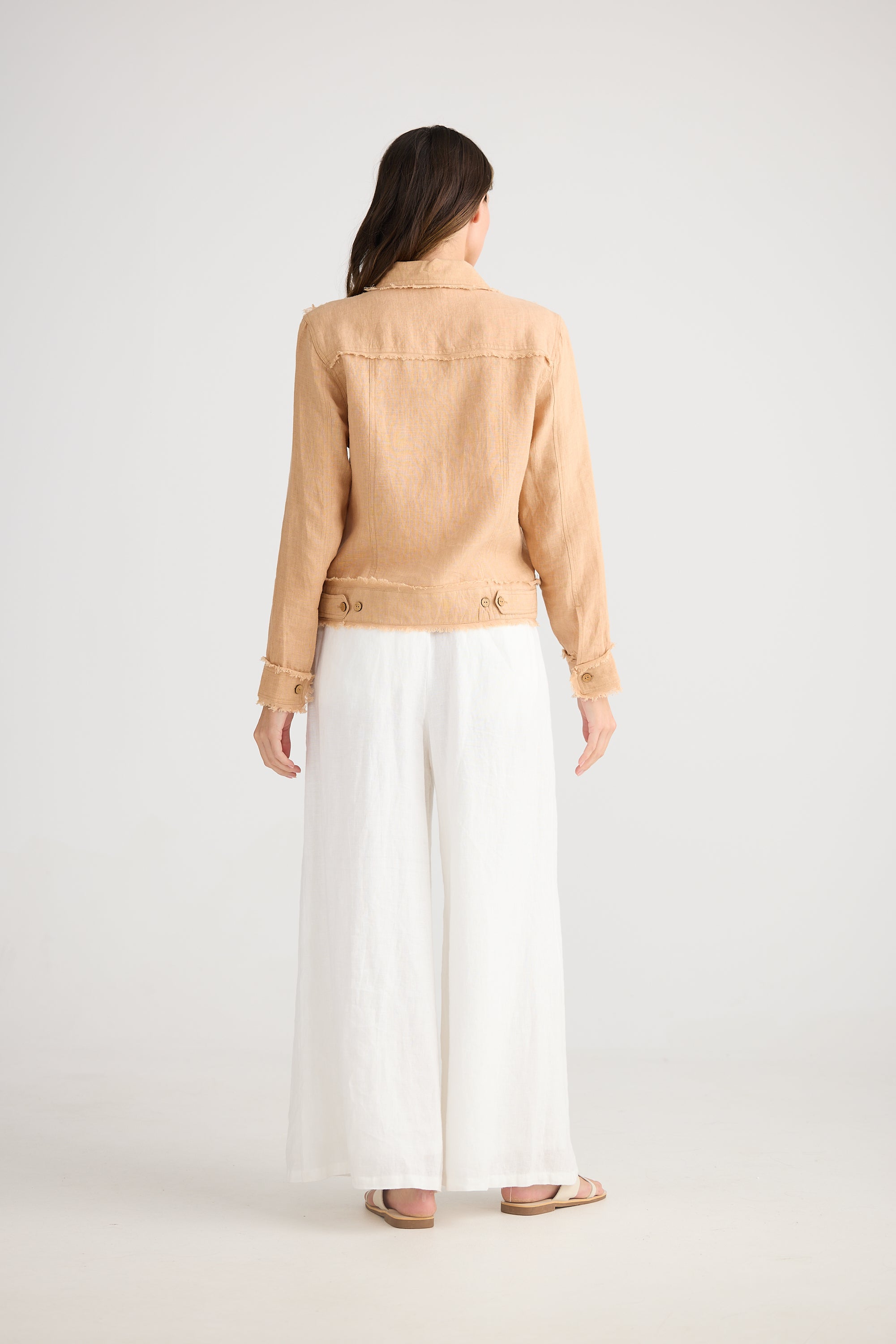 Monza Jacket - Sand Linen