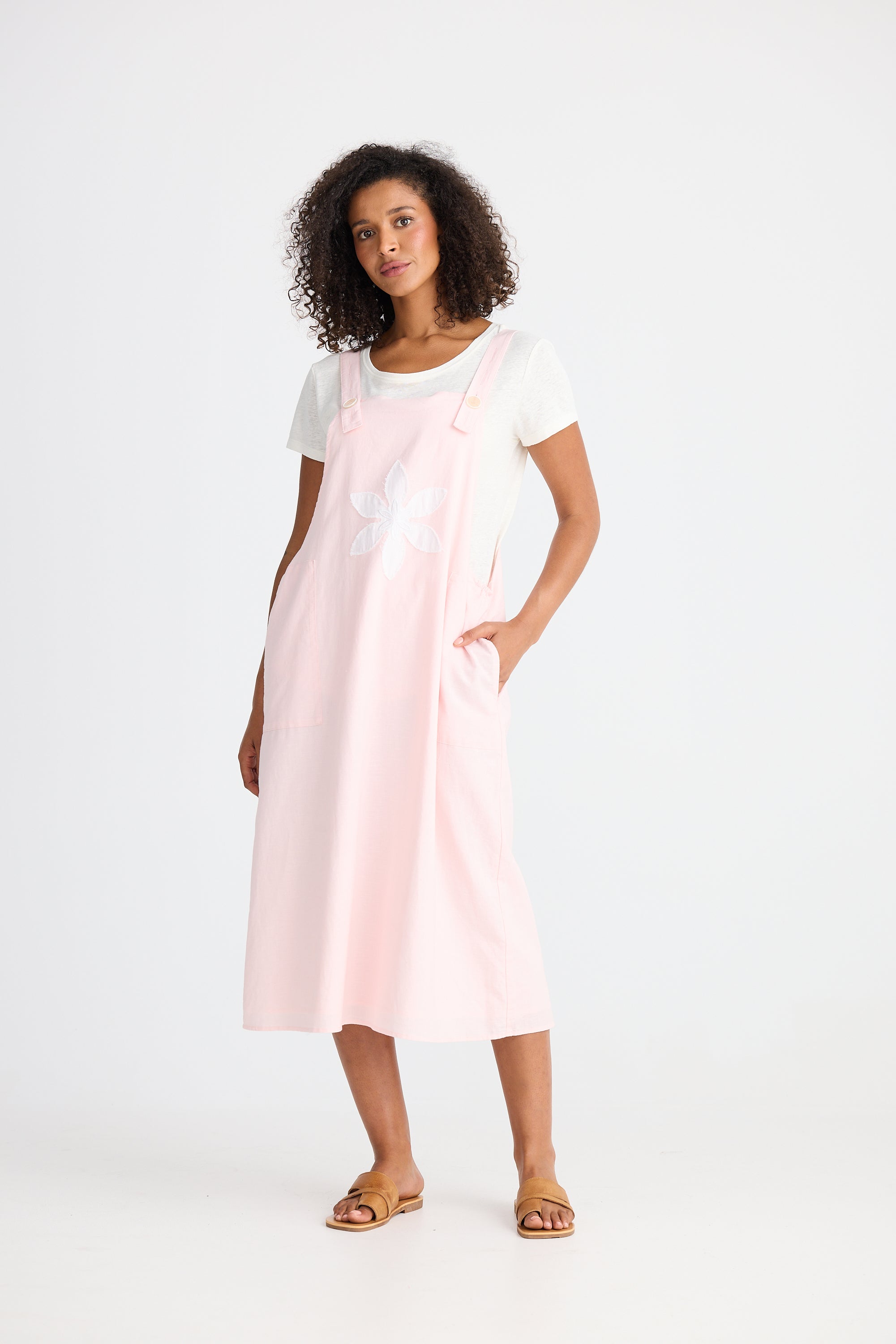 Sesame Pinafore - Pink
