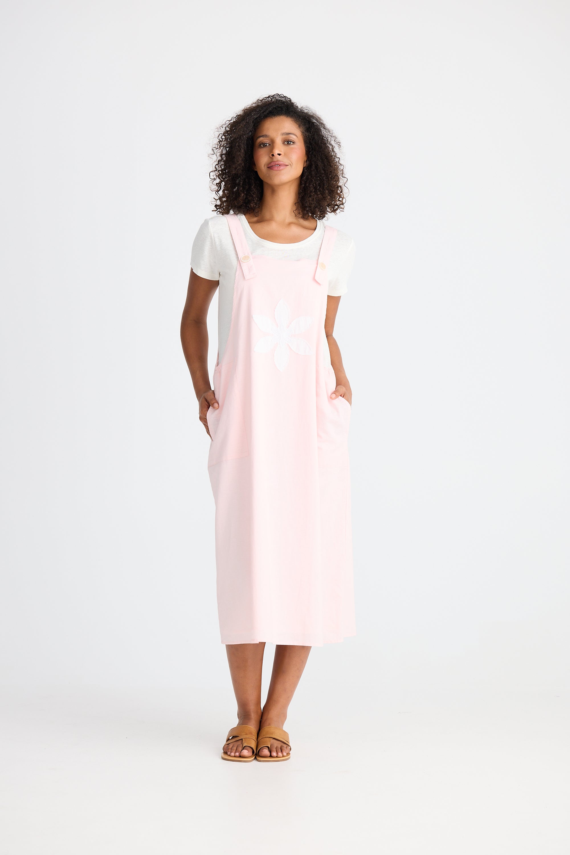 Sesame Pinafore - Pink