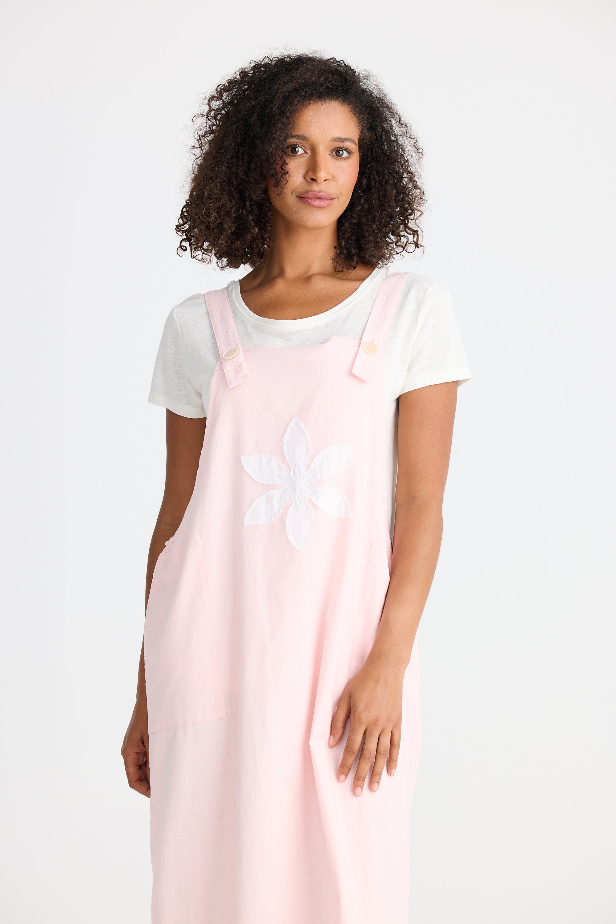 Sesame Pinafore - Pink