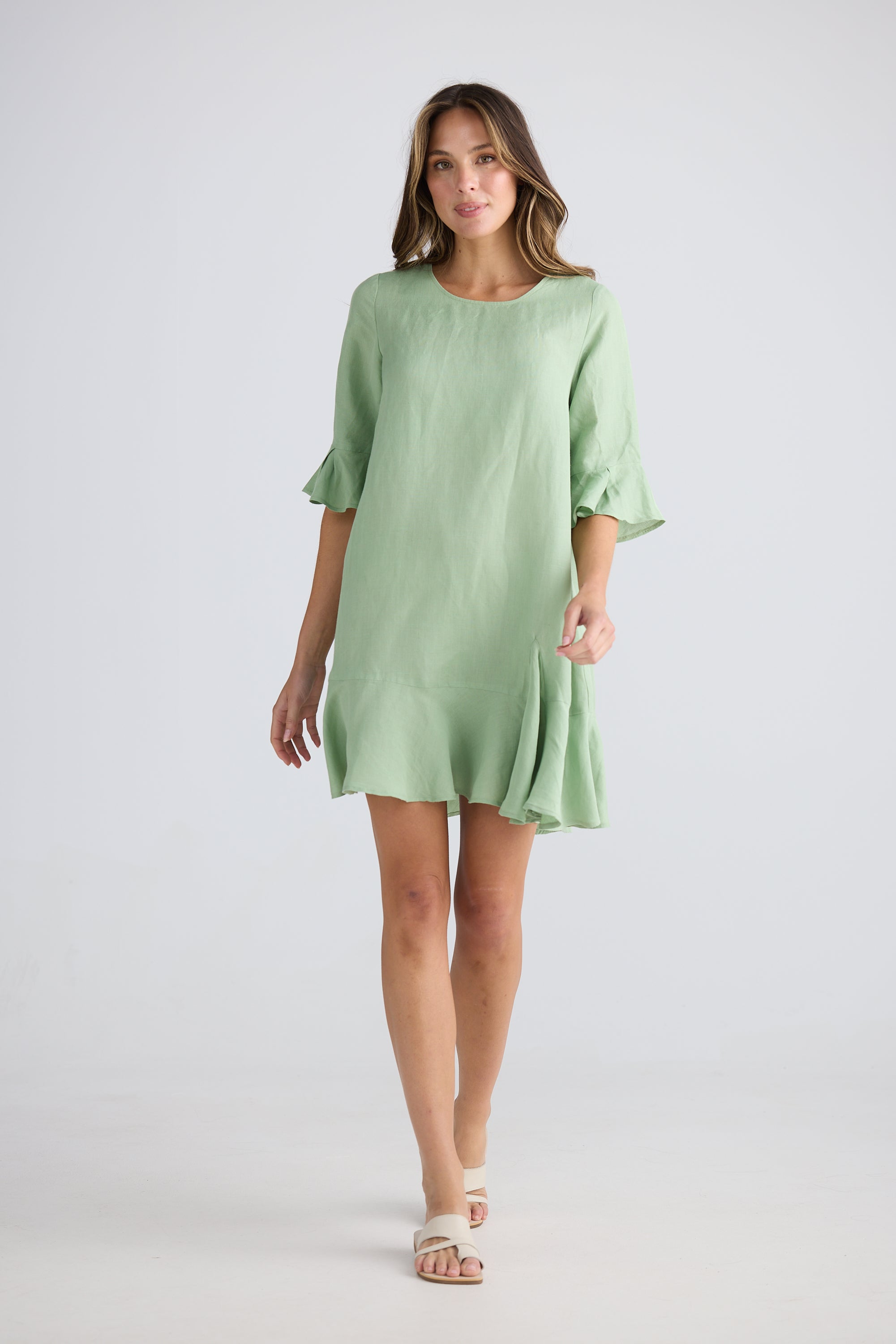 Lecce Dress - Sage Green