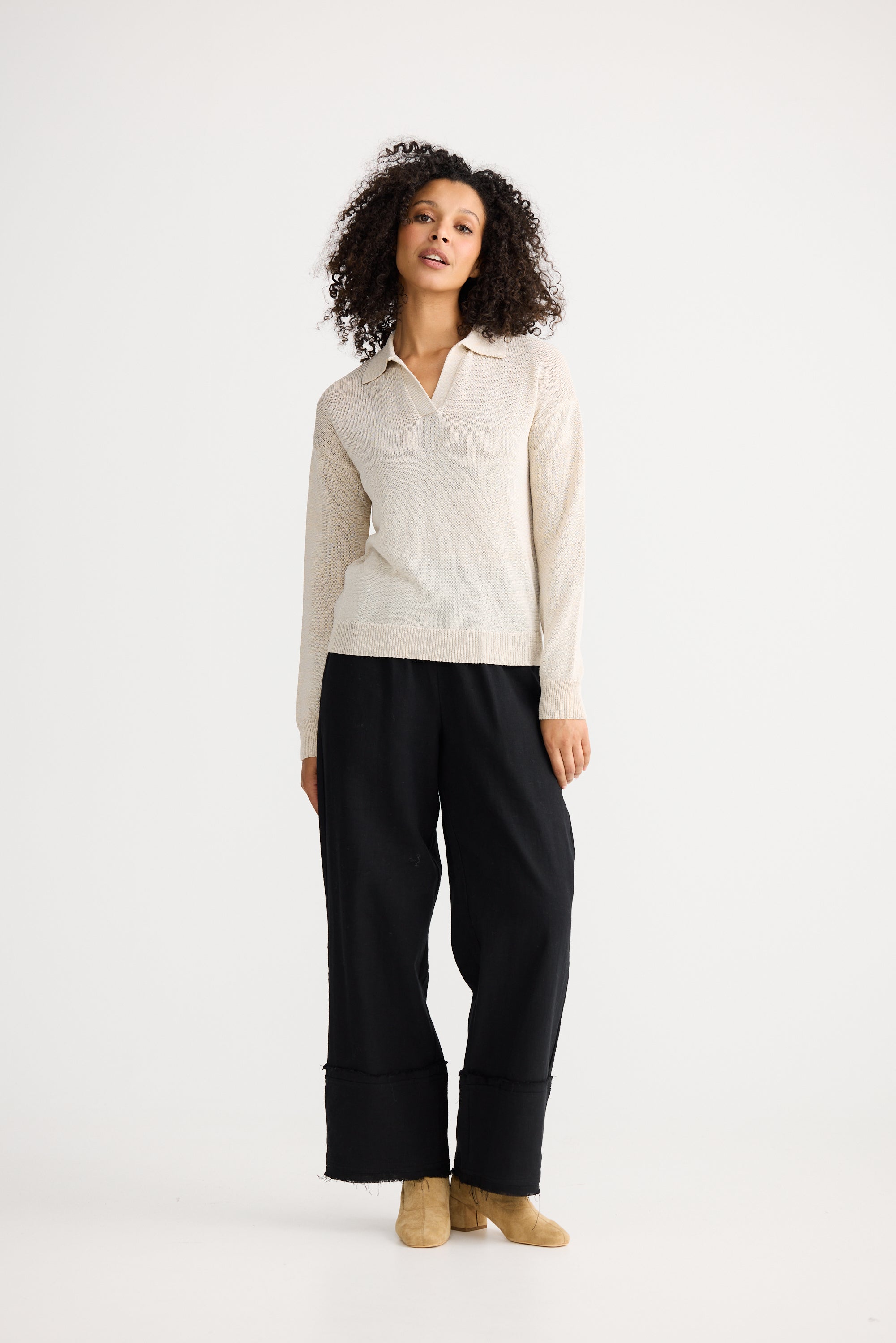 Tierra Knit Top - Oat