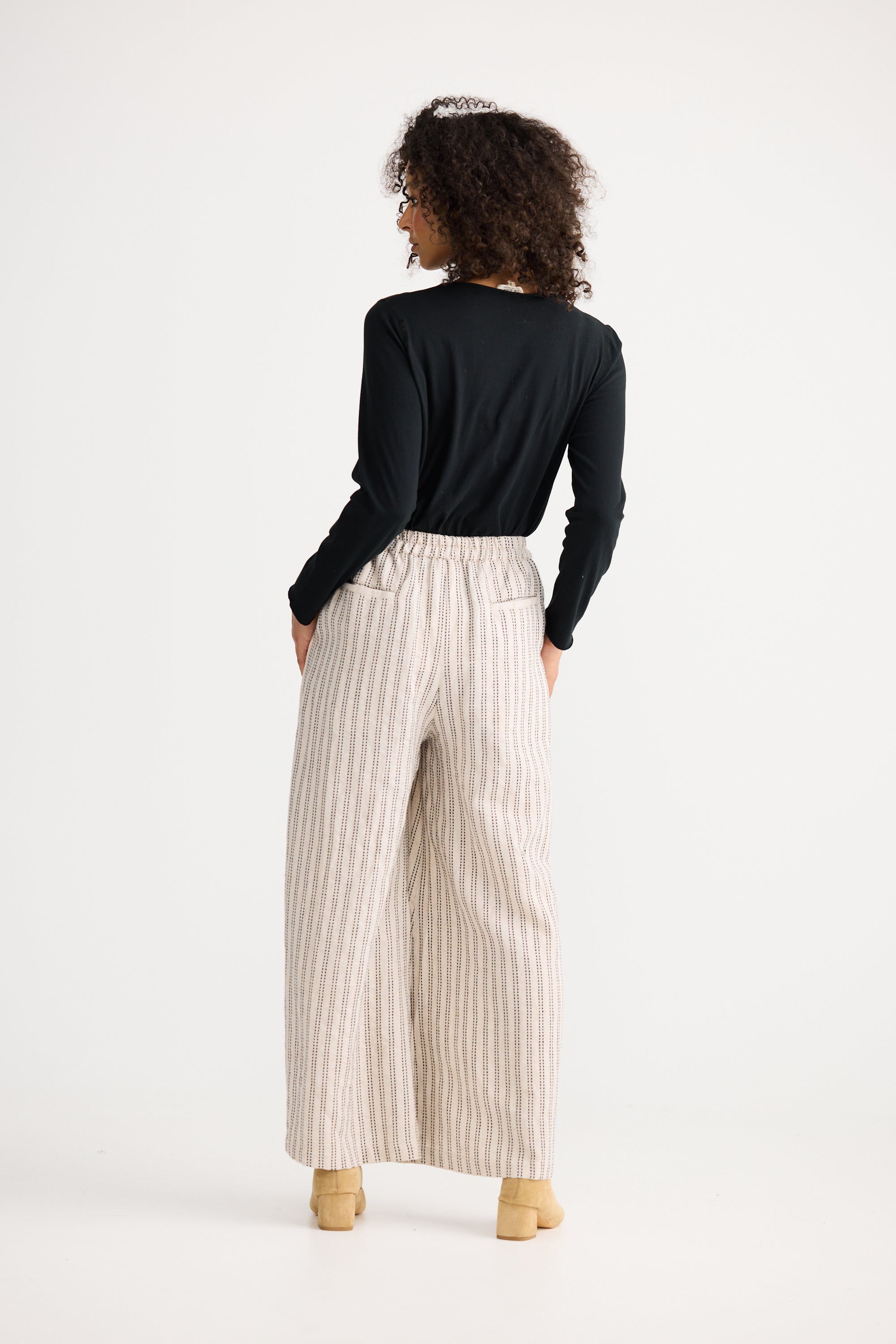 Positano Pants - Natural Stitch