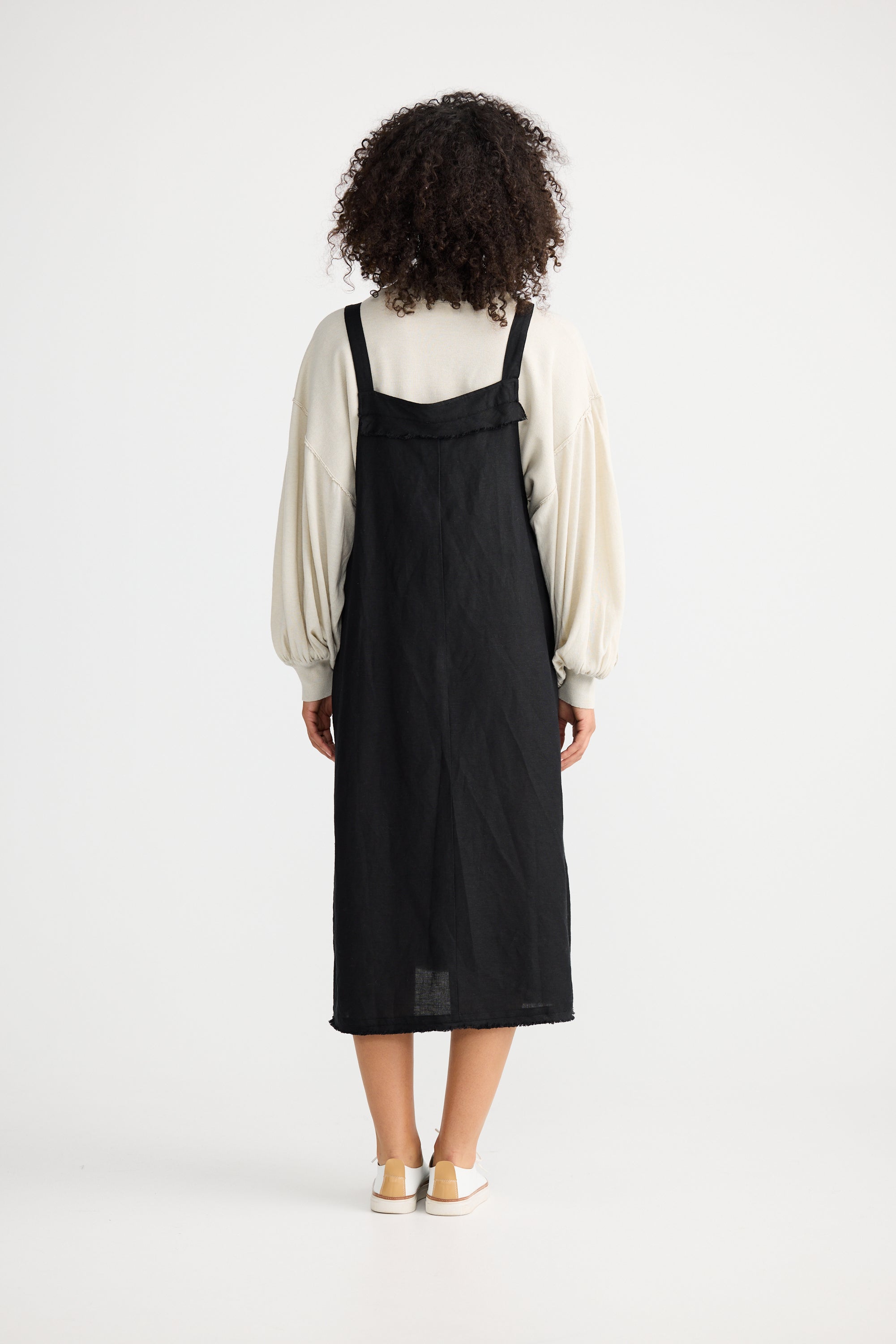 Lenny Pinafore - Black