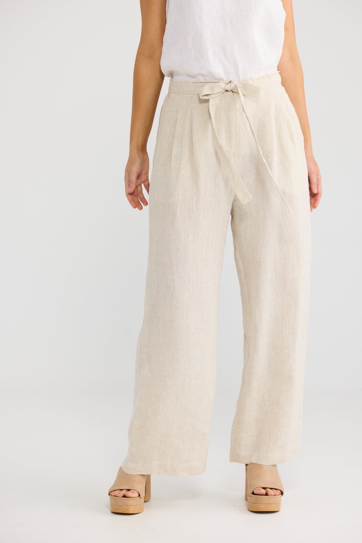 Dickens Pants - Natural Linen