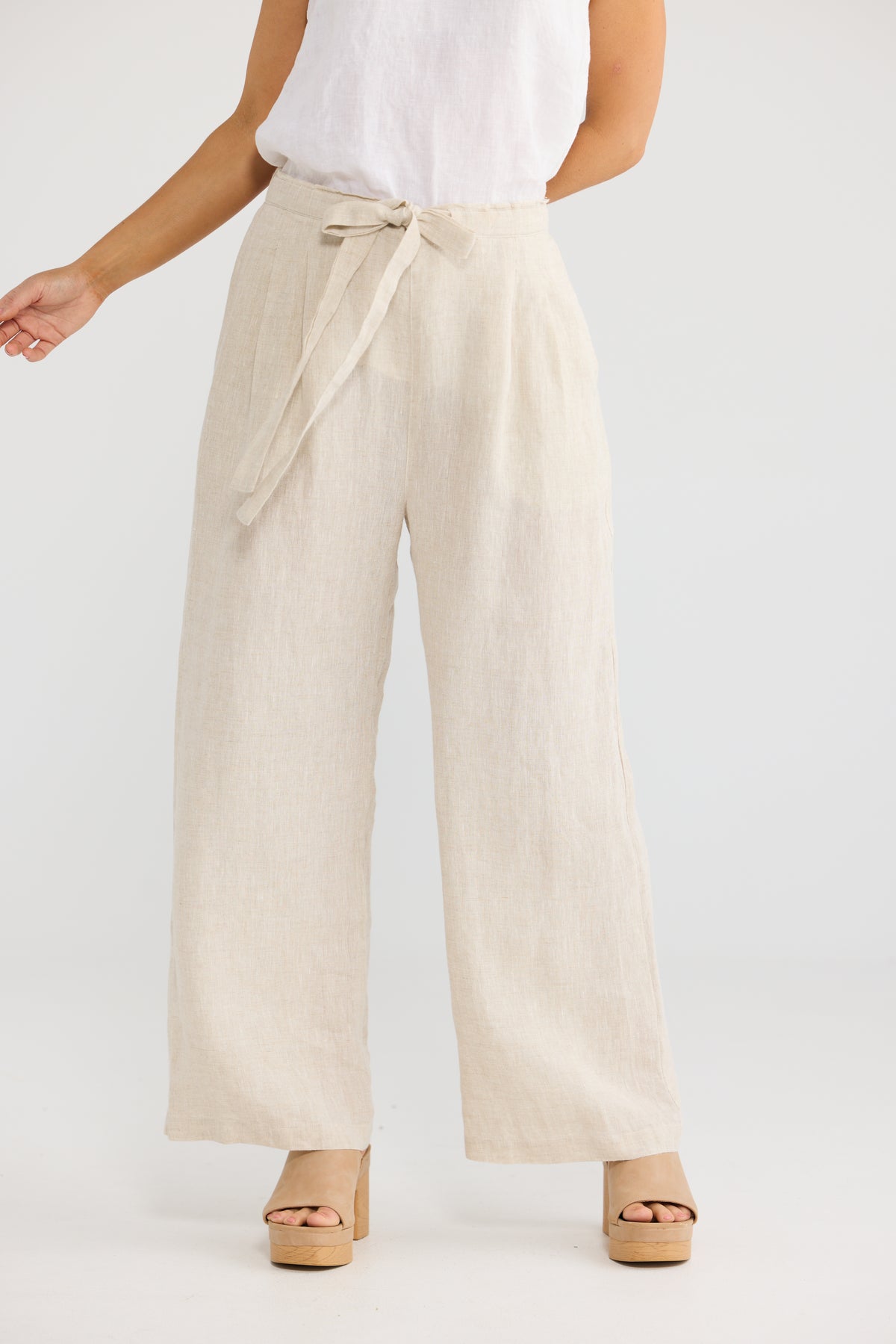 Dickens Pants - Natural Linen