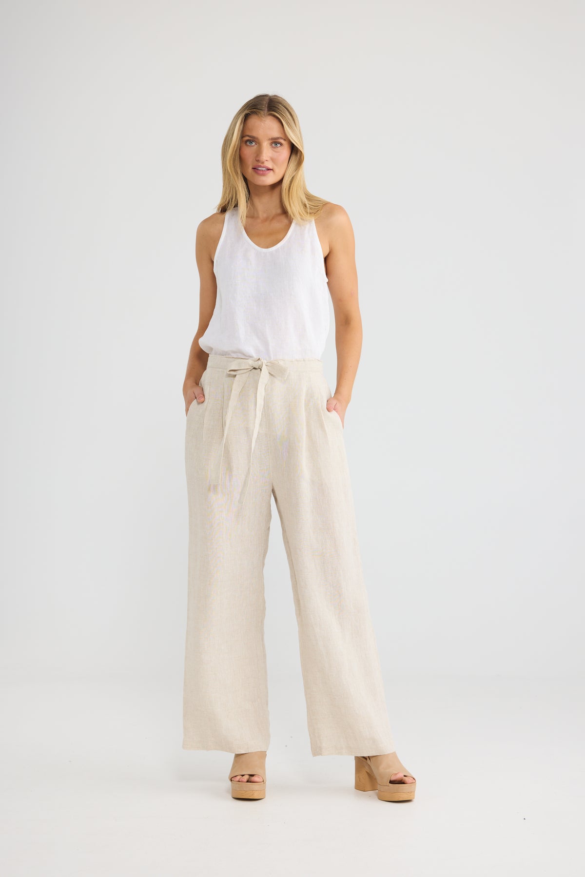 Dickens Pants - Natural Linen