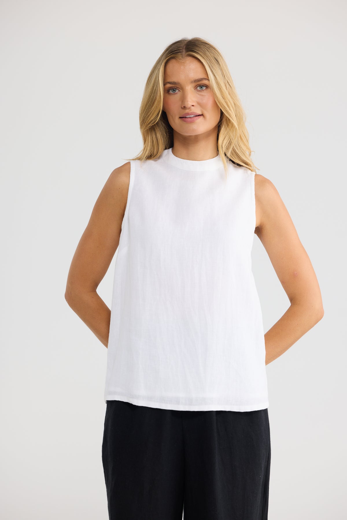 Adel Top - White Linen