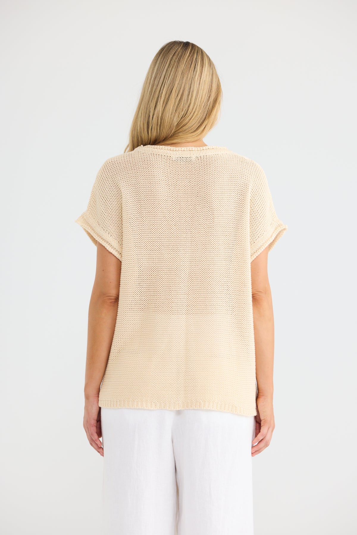 Issa Knit Tee - Natural