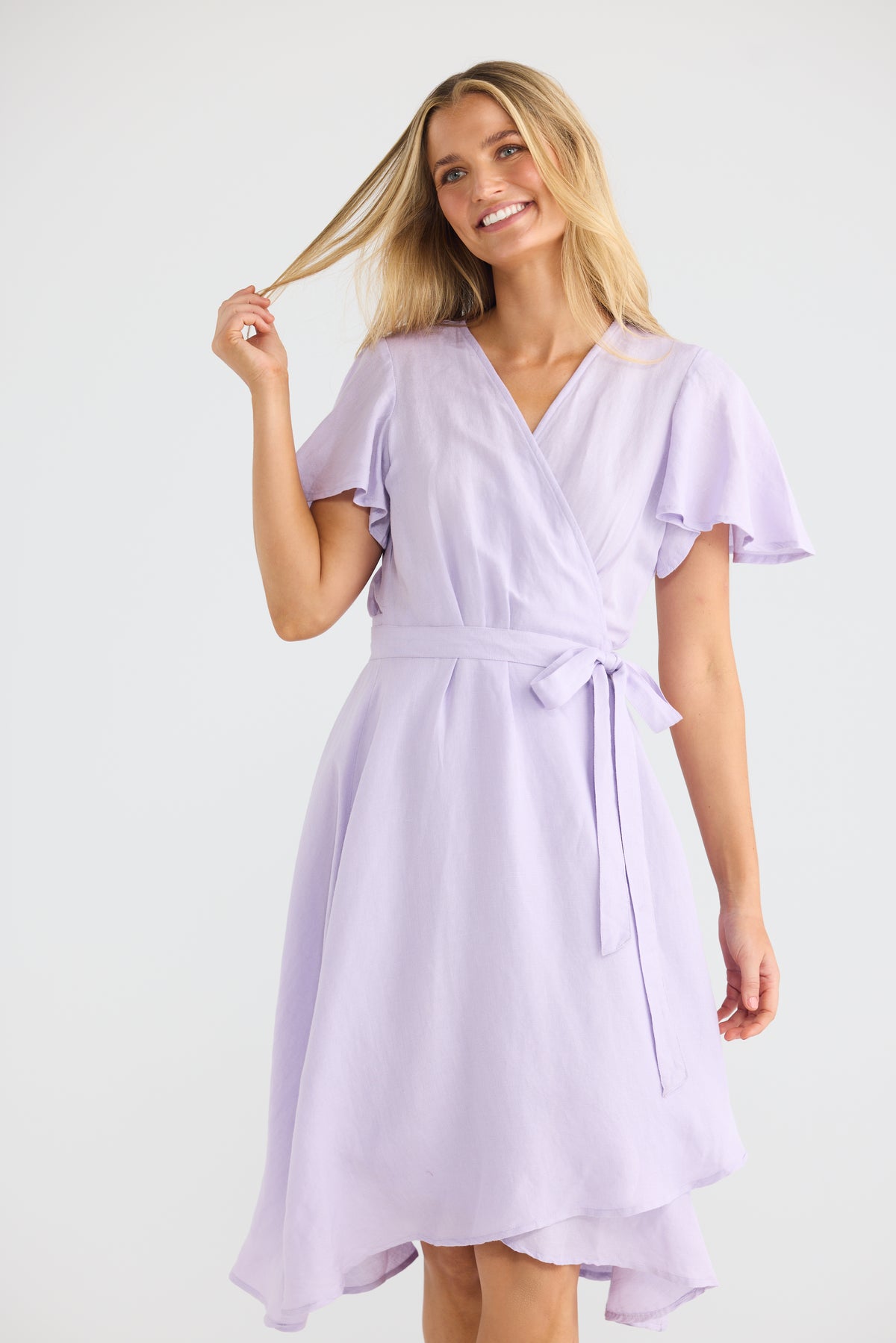 Mandalay Wrap Dress - Lavender