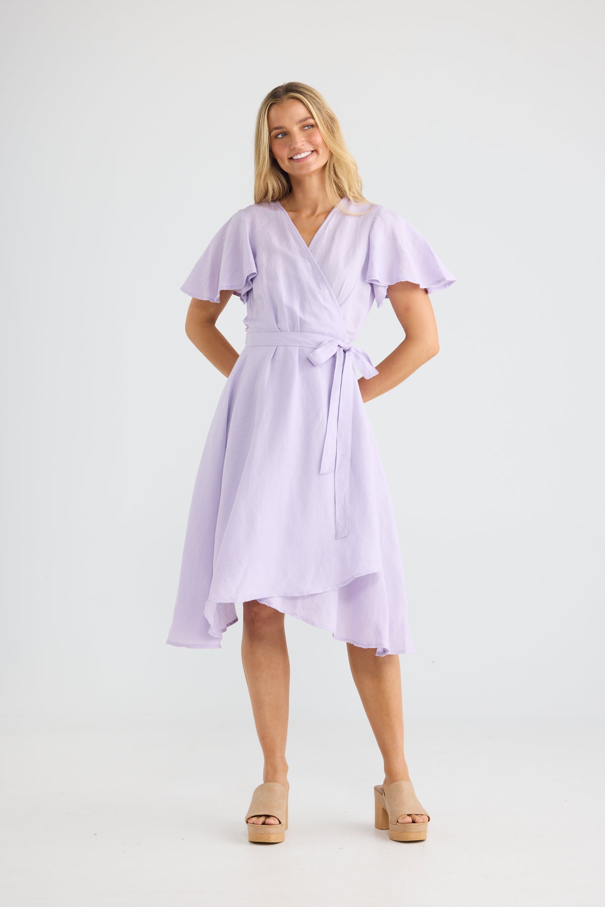 Mandalay Wrap Dress - Lavender