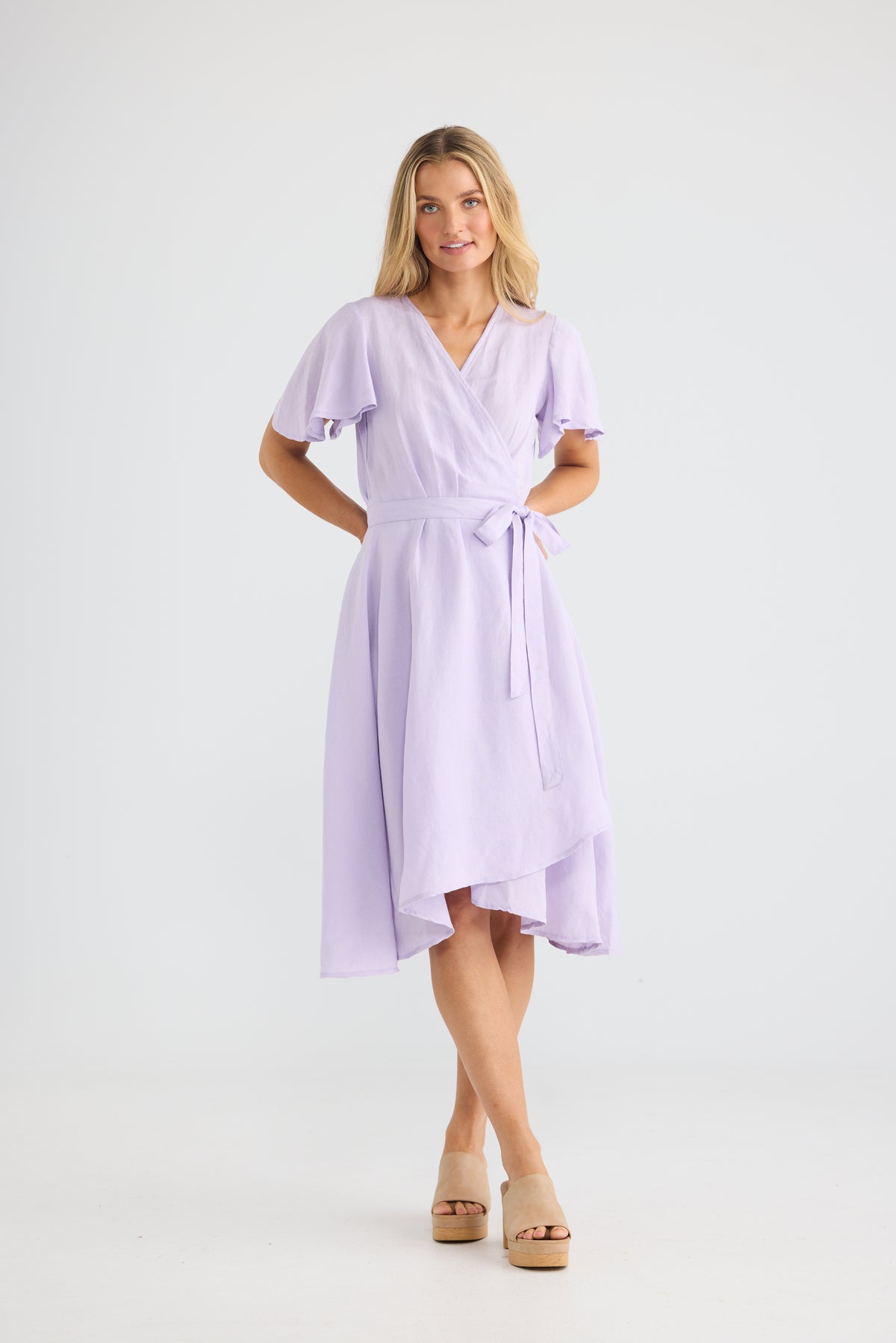 Mandalay Wrap Dress - Lavender