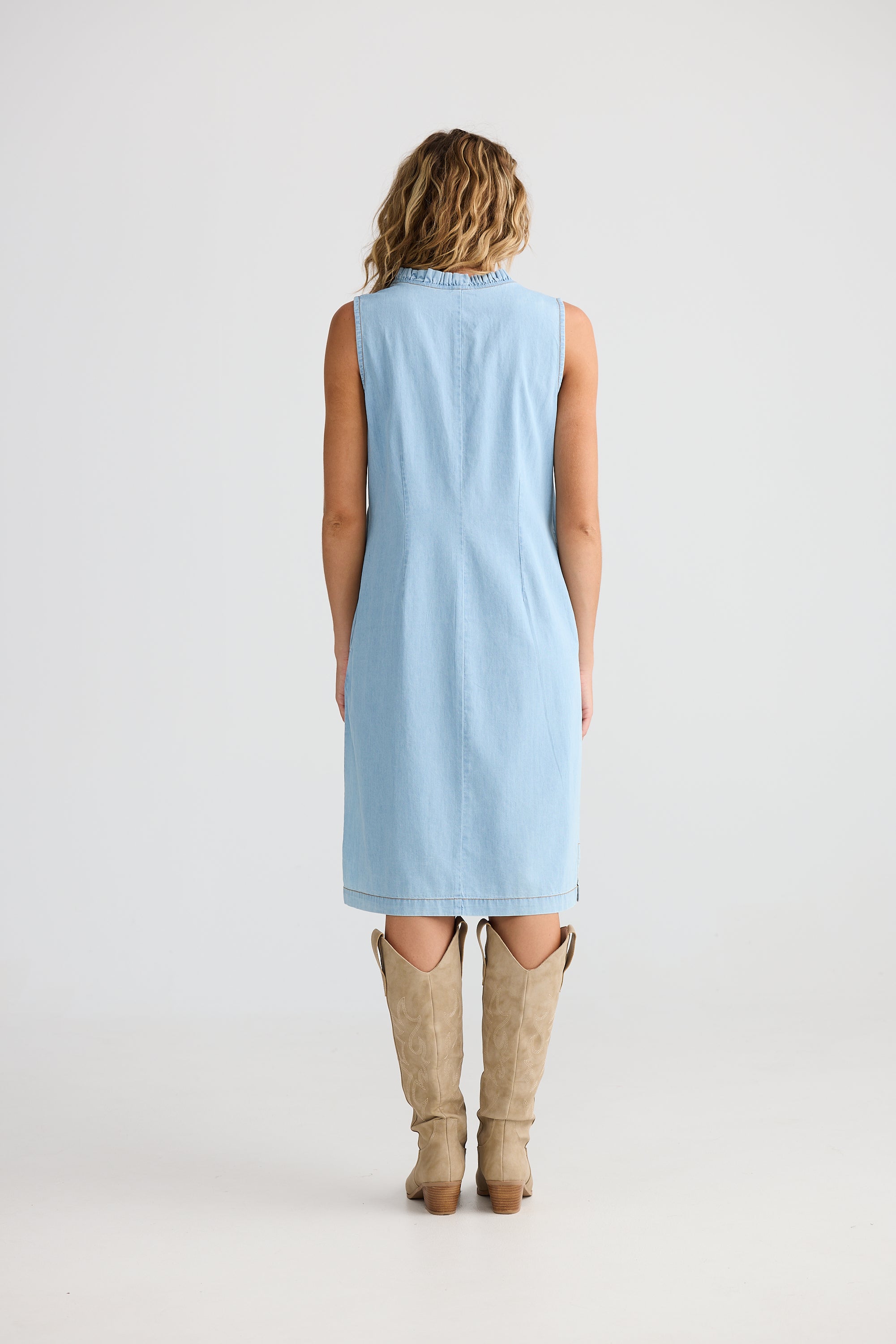 Vera Denim Dress - Light Denim