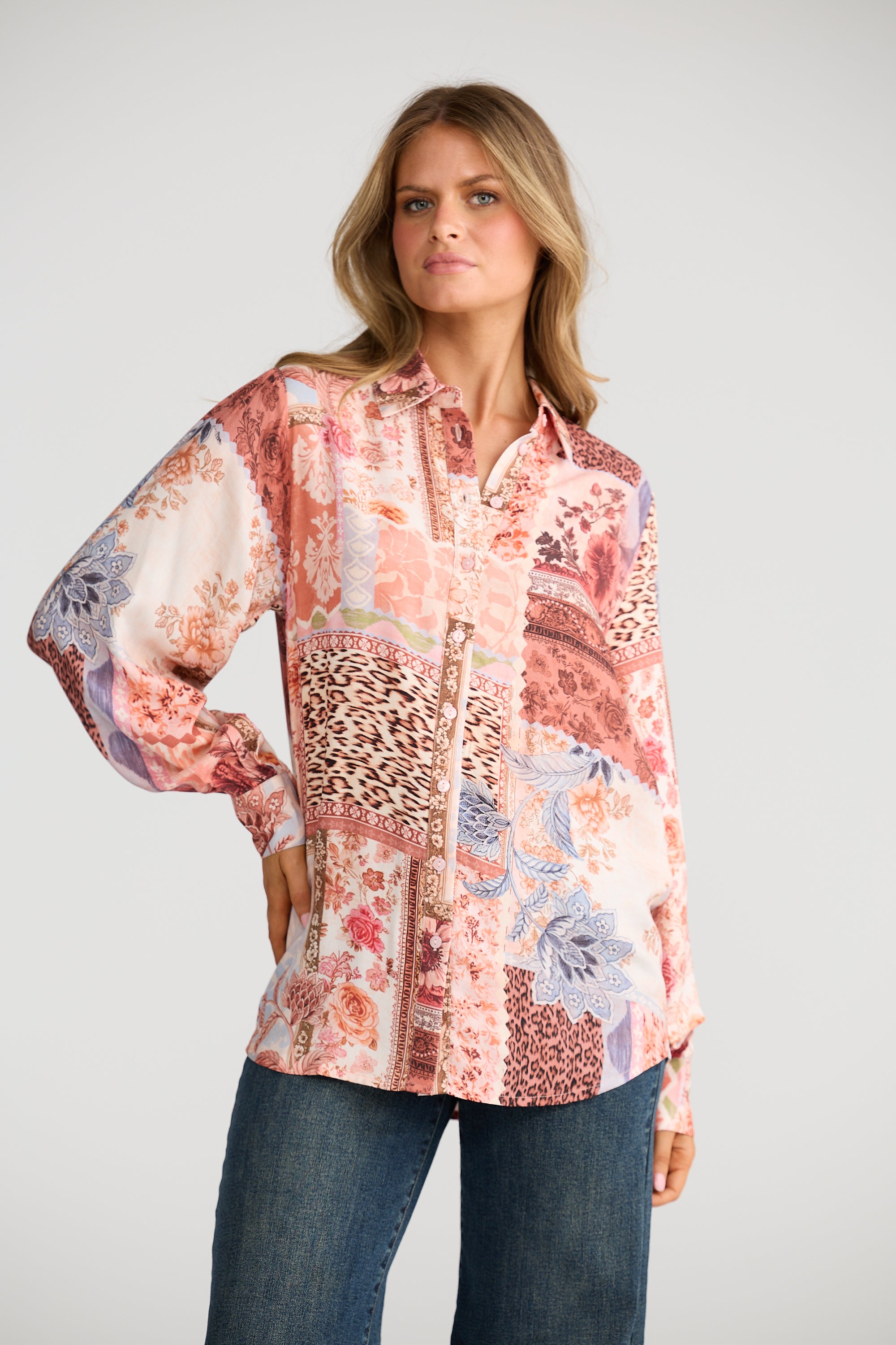 Flower Child Shirt - Nomad Patchwork