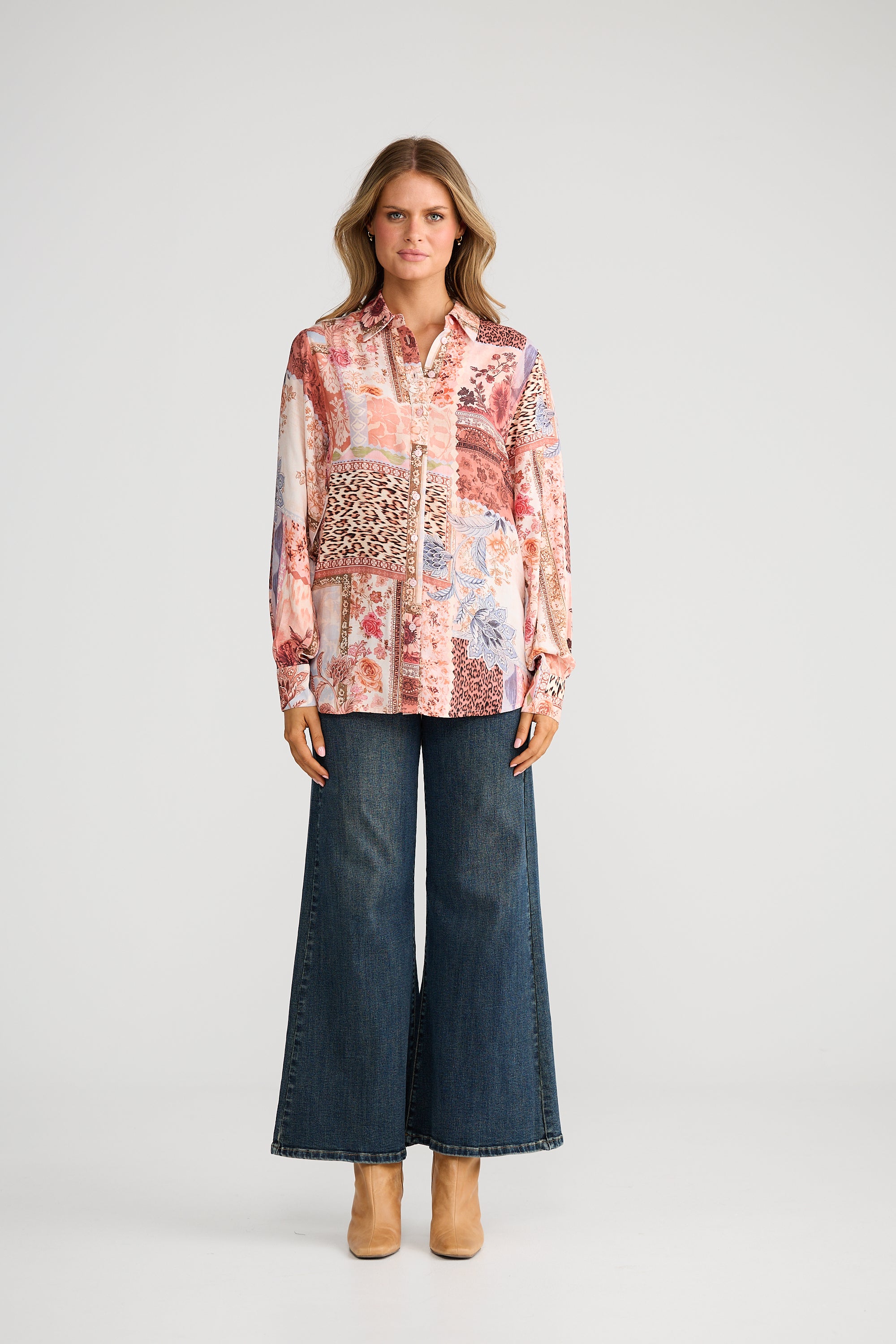 Flower Child Shirt - Nomad Patchwork