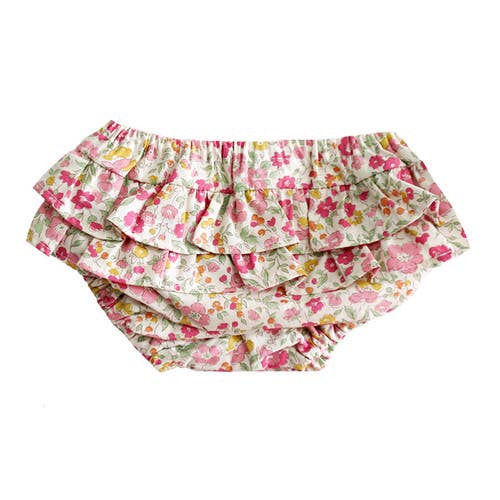Ruffle Nappy Cover - Rose Garden