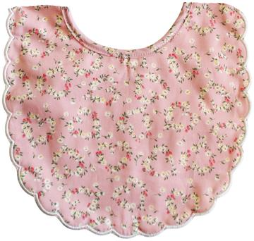 Scallop Bib - Posy Heart