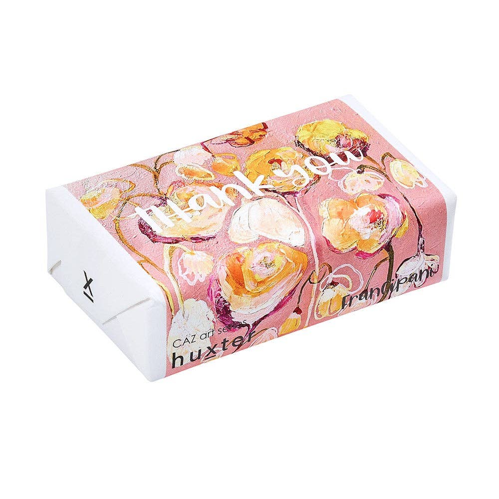 Caz 'Peachy Meadow' Soap - Thank you - Frangipani