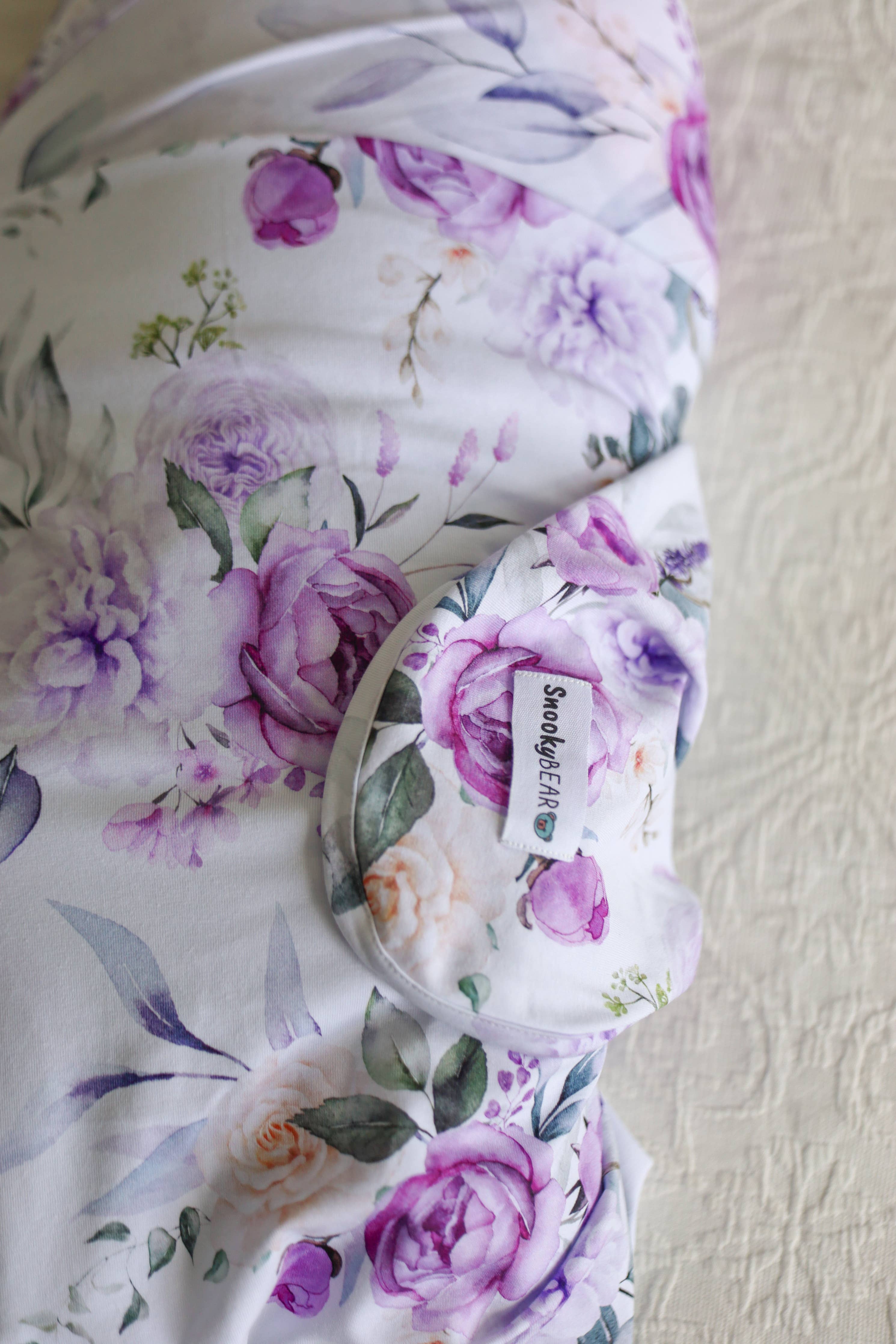 Organic Jersey Wrap - Twilight Rose