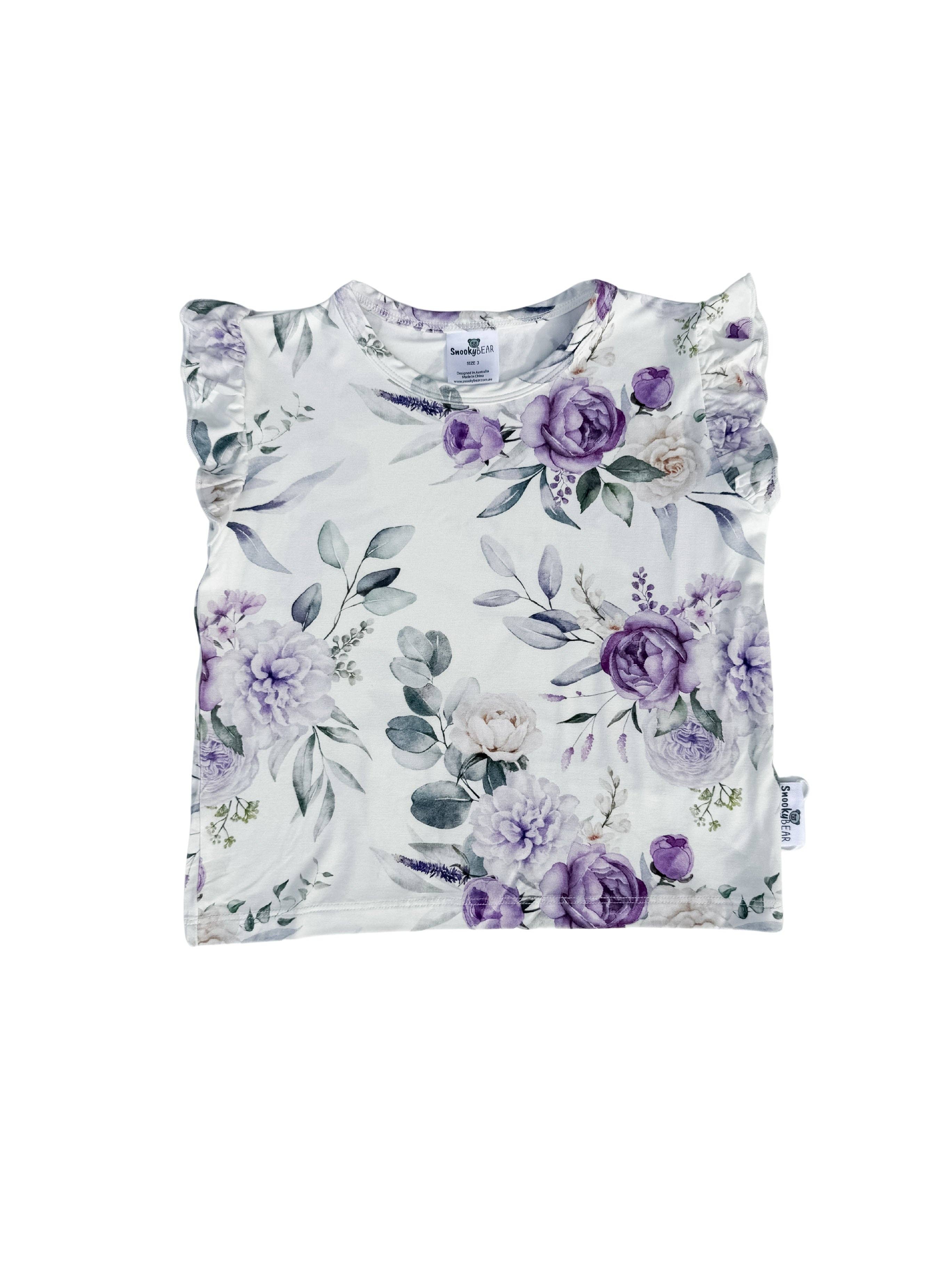Top & Shorts Set  - Twilight Rose
