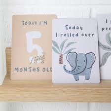 Milestone Cards - Wild Safari