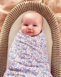 Muslin Swaddle - Liberty Blue