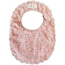 Scallop Bib - Posy Heart