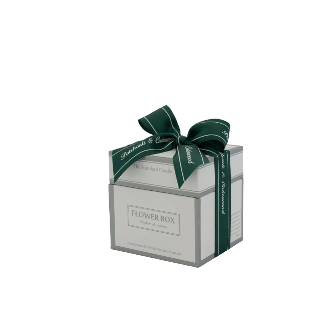 Standard Square Glass Candle 300g - Patchouli & Cedarwood