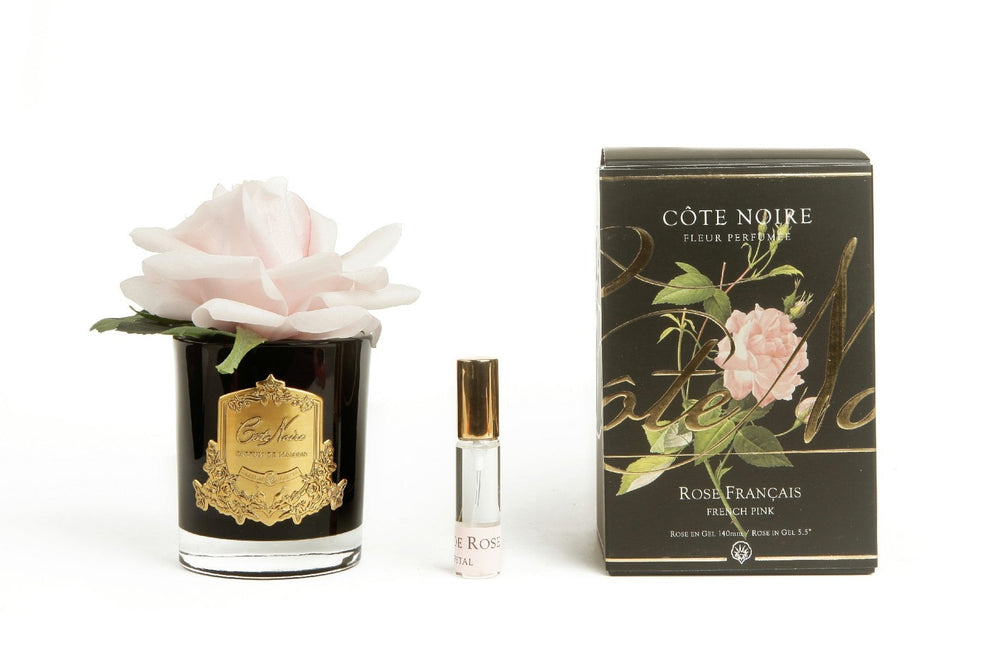 Perfumed Natural Touch Single Rose - Black - French Pink