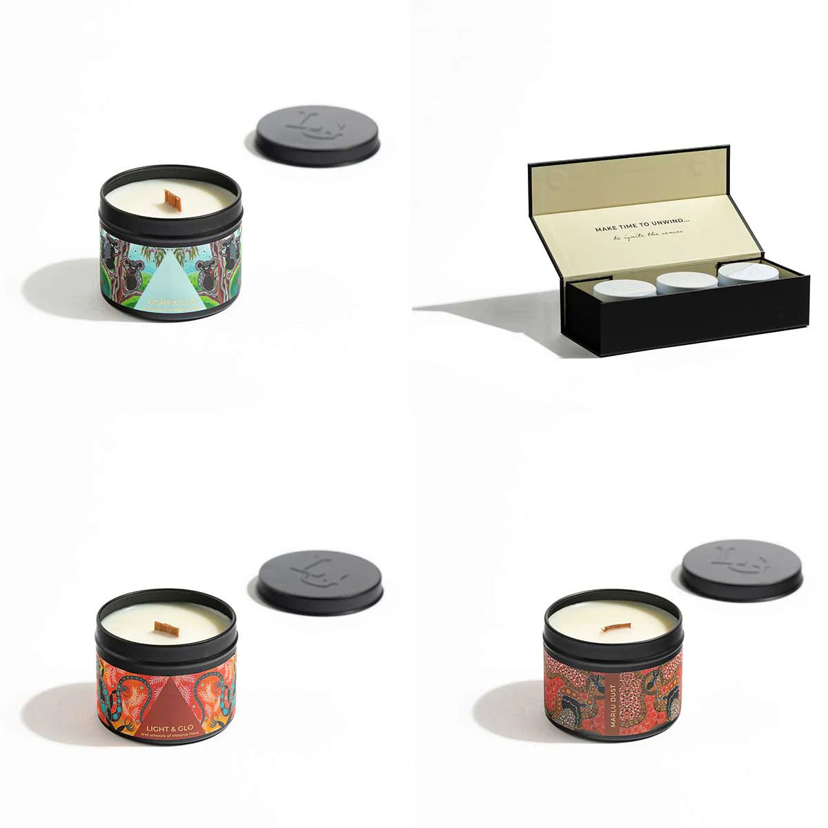 Soul Australiana Travel Candle Trio Gift Set Australian Plains